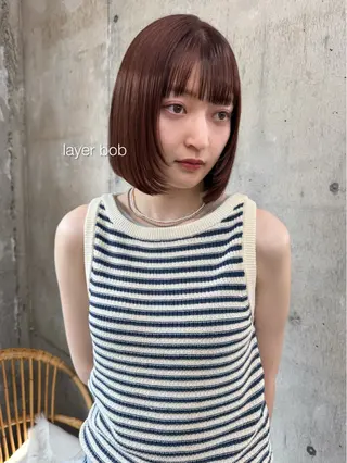 ショート カラー 松本優香/ボブ/ダ ブルカラー/髪質改善のヘアスタイル