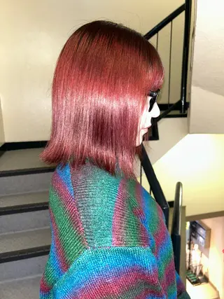 ショート カラー ☕️結【suii.】 ボブ/ヘアセット☕️のヘアスタイル