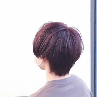 ショート カラー 伊藤 華紀ᵕ̈*のヘアスタイル