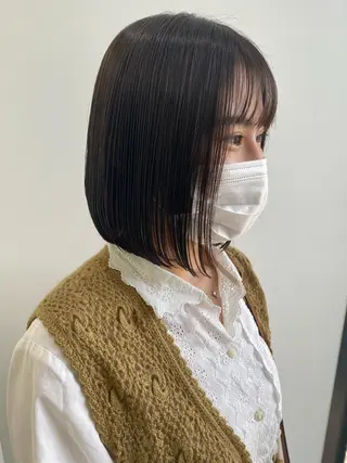 ミディアム ヒラノホナミ 🫧透ける艶髪🫧のヘアスタイル