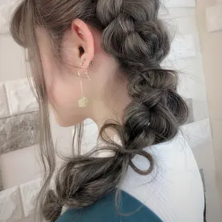 ロング ヘアアレンジ これた🧸ヘアメ職人 ♡髪質改善♡カラーのヘアスタイル
