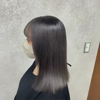 セミロング SHUN/韓国/ レイヤー/透明感🖤のヘアスタイル