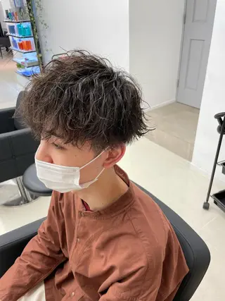 ショート カラー パーマ ヘアアレンジ メンズ 🔥メンズ特化🔥 木村 祐太のヘアスタイル