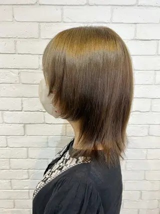 ミディアム カラーアンドケアリタ kitamuuuのヘアスタイル