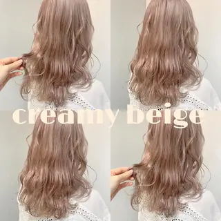 セミロング カラー ヘアアレンジ 🫧柔色/トレンド カラー/川辺晴加のヘアスタイル