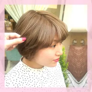 ショート カラー 🍒前川 🍒のヘアスタイル