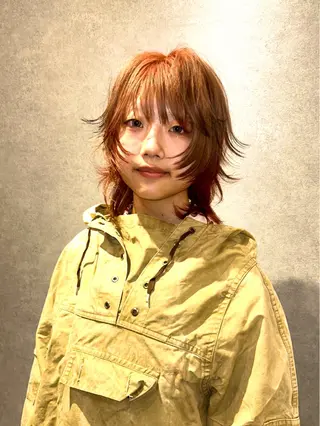 ミディアム ウルフ/レイヤー /suzuhaのヘアスタイル