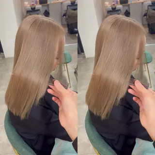 セミロング カラー 韓国ヘア/ 髪質改善特化谷名勇輝のヘアスタイル
