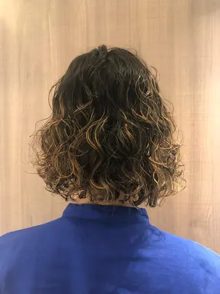 カラー パーマ メンズ 縮毛矯正/髪質改善/ 艶髪ササキナツミのヘアスタイル