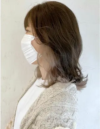 カラー ケアブリーチ 黒瀬有汰のヘアスタイル