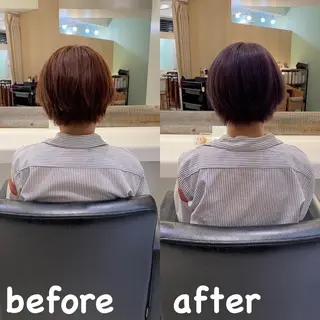 ショート 十条/カラー 「yuya」のヘアスタイル