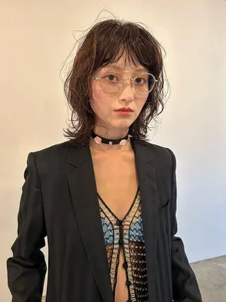 ミディアム kana shimizuのヘアスタイル