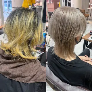 カラー メンズ 大阪韓国メンズ特化 LUNAのヘアスタイル