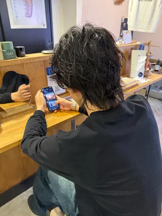 パーマ メンズ 伊藤 咲希のヘアスタイル