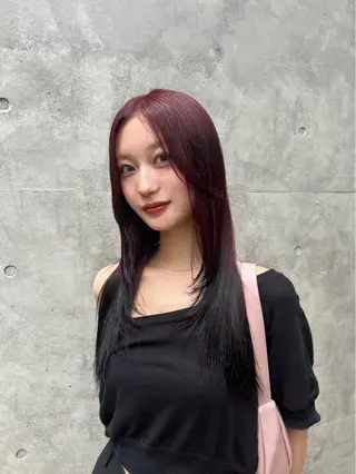 ロング 【色落ちまで可愛い】 mao🐩💜のヘアスタイル