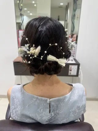 レイヤー 艶々カラーのヘアスタイル