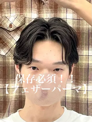 ショート メンズ フェザーショート⚡️ REONのヘアスタイル