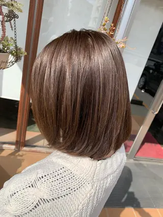 ミディアム カラー 屋比久 一樹のヘアスタイル