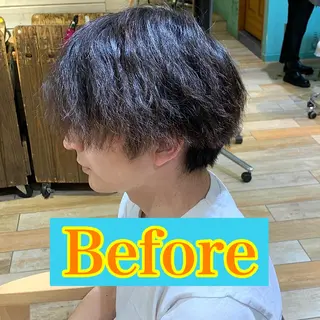 ショート パーマ メンズ メンズパーマ&メンズ 縮毛矯正/平野/渋谷のヘアスタイル