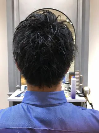 メンズ 乾かすだけで艶髪酸性 ストレート髙橋悠耶のヘアスタイル