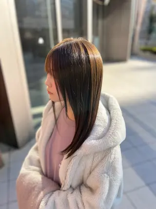 カラー パーマモデル募集 /梅田/宿谷真那斗のヘアスタイル