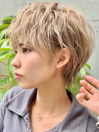 ショート カラー ショート/ボブ/ 髪質改善🍒hiyuのヘアスタイル