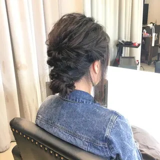 セミロング ロング ヘアアレンジ 西川 ヒロキのヘアスタイル