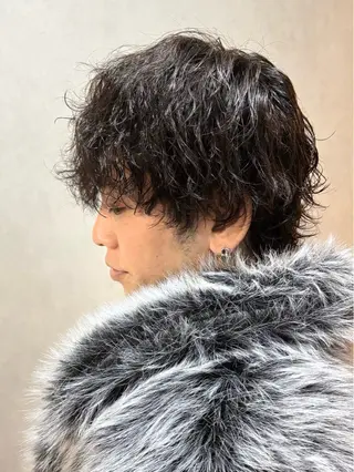 ミディアム パーマ メンズ mellow men 's MIZUKIのヘアスタイル