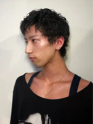 ロング パーマ ヘアアレンジ メンズ 渡邉 舞のヘアスタイル