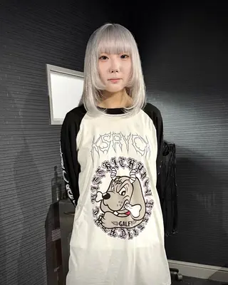 ミディアム カラー 神戸三宮ダメージレス ブリーチ特化 麟太郎のヘアスタイル