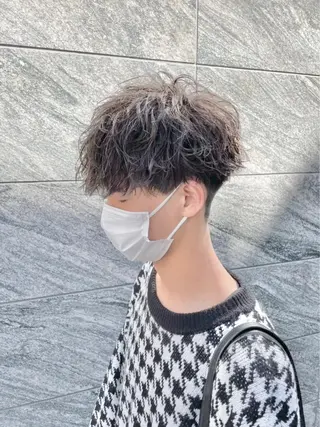 ショート カラー パーマ 【メンズ特化】 笹目純のヘアスタイル