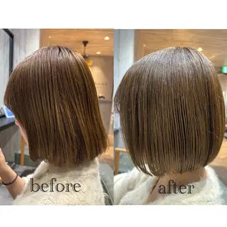 ショート ✨似合わせボブ✨ 縮毛矯正のヘアスタイル
