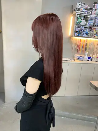 ロング カラー qulim所属・前橋 姫奈のヘアスタイル