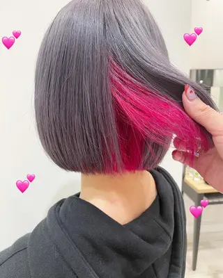 ショート カラー パーマ 新宿駅近♡個室 ♡関口三都季🌜のヘアスタイル