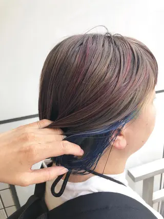 ショート カラー ベージュカラー🧸 伊藤なつみのヘアスタイル