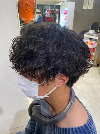 ショート パーマ 似合わせパーマ 渡辺尚暉のヘアスタイル