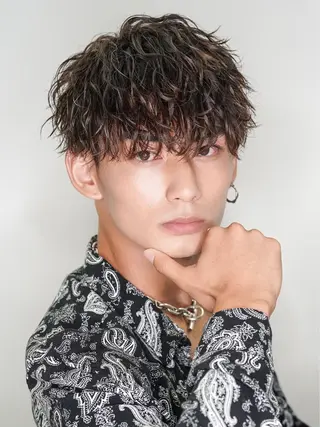ミディアム 蛯原 興輝のヘアスタイル