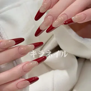 ネイル 🎀kira 長さだし💗モチ最高のネイルデザイン