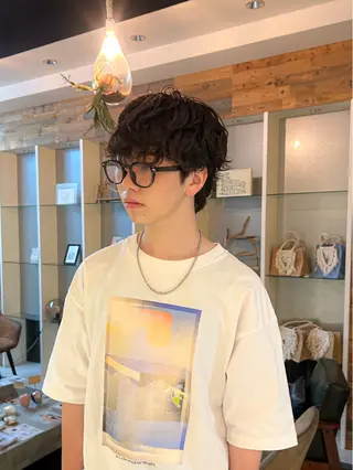 パーマ メンズ 髪質改善/ストレート パーマ長久手/ひかるのヘアスタイル