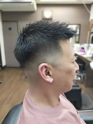 ショート メンズ おしゃれさろんオオキ所属・男を磨く Barber オオキのヘアスタイル