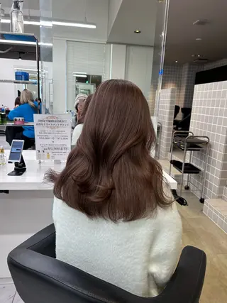 カラー 透明感ベージュ🤎 ナチュラルレイヤーのヘアスタイル