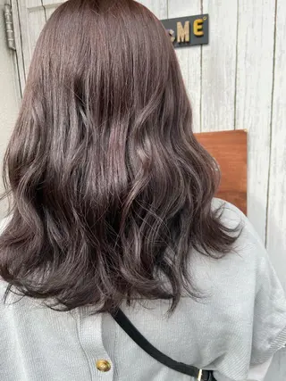 セミロング カラー パーマ ヘアアレンジ 似合わせhair🌼 misakiのヘアスタイル