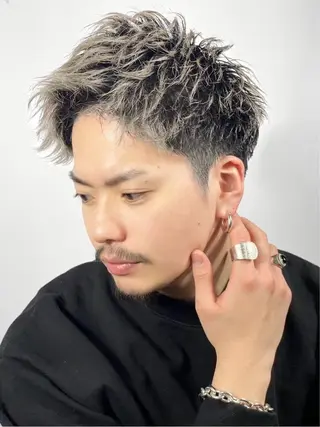 ショート カラー ヘアアレンジ メンズ ⚡️メンズ特化⚡️ 倉林 隼大のヘアスタイル