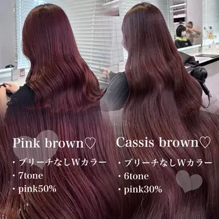 ロング カラー ♥️暖色カラ ー♥️由夏のヘアスタイル