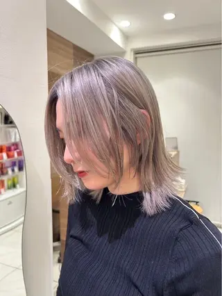 カラー メンズ毛流れ 縮毛特化/土屋丈のヘアスタイル