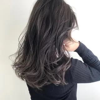 ロング カラー 艶感カラー🫧‪三浦 衣織のヘアスタイル