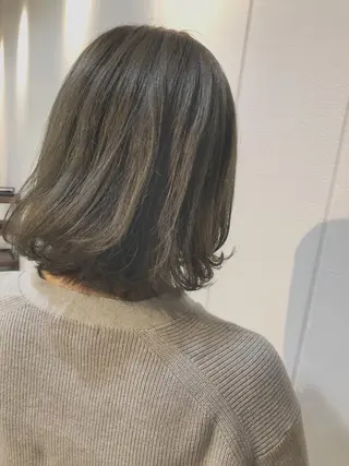 ミディアム カラー cherir髪質改善 パーソナルカラー診断のヘアスタイル