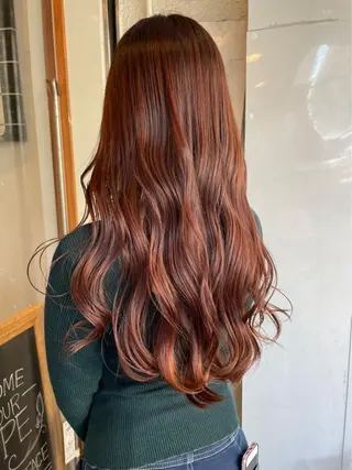 ロング カラー ゆうき あすかのヘアスタイル