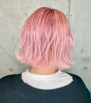 ミディアム カラー 派手髪デザインカラー ヒロカのヘアスタイル