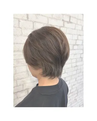 ショート 縮毛矯正/くすみ カラー/yukiのヘアスタイル
